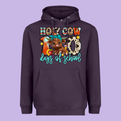 Holy Cow 100 Days Of School Heavyweight Hoodie Designed By Artiststas