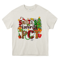 Cream santa's favorite pct Heavy Core Tee - Zillion Design Studio