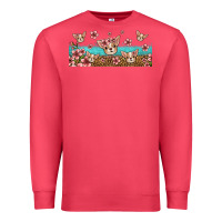 Cardinal floral chihuahua dogs Premium Sweatshirt - Jasminsmagicworld