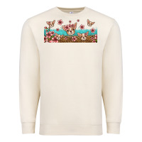 Sandshell floral chihuahua dogs Premium Sweatshirt - Jasminsmagicworld
