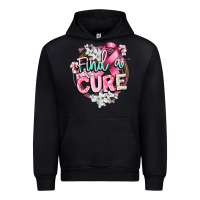 Black find a cure cancer awareness Urban Hoodie - CowGirlArtShop