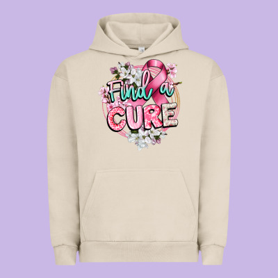Find A Cure Cancer Awareness Urban Hoodie Designed By Cowgirlartshop