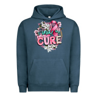 Pigment Midnight Navy find a cure cancer awareness Urban Hoodie - CowGirlArtShop