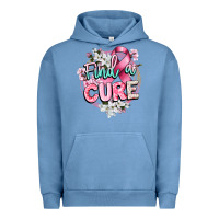 Pigment Pebble Blue find a cure cancer awareness Urban Hoodie - CowGirlArtShop