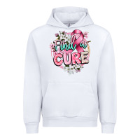 White find a cure cancer awareness Urban Hoodie - CowGirlArtShop