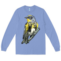 Colony Blue yellow rumped warbler Long Sleeve Tee - LillyAllenDesigns