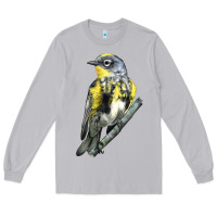 Moon Dust yellow rumped warbler Long Sleeve Tee - LillyAllenDesigns