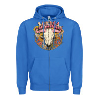 True Royal bullskull mama Zipper Hoodie - NancyCooperArtShop