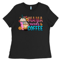 Black mama needs coffee Ladies Tee - Zillion Design Studio