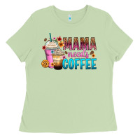Matcha mama needs coffee Ladies Tee - Zillion Design Studio