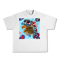 Lunar Rock mullet eagle with balloon seamless pattern Urban Heavy Tee - BundleAndBundleShop