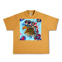 Peanut Butter mullet eagle with balloon seamless pattern Urban Heavy Tee - BundleAndBundleShop
