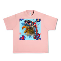 Salmon mullet eagle with balloon seamless pattern Urban Heavy Tee - BundleAndBundleShop