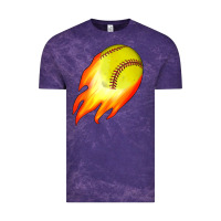 Cloud Purple softball Vintage Tee - JahusDesignShop