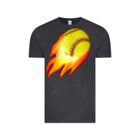 Vintage Black softball Vintage Tee - JahusDesignShop