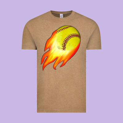 Softball Vintage Tee Designed By Jahusdesignshop