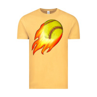 Vintage Mustard softball Vintage Tee - JahusDesignShop