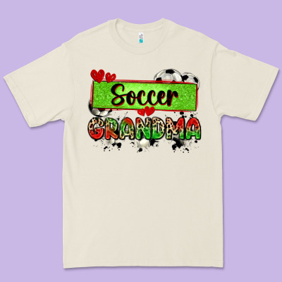 Soccer Grandma With Leopard Premium Tee Designed By Zillion Design Studio