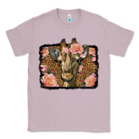 Lilac Western Floral Giraffe Classic Tee - LillyAllenDesigns