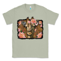Matcha Western Floral Giraffe Classic Tee - LillyAllenDesigns