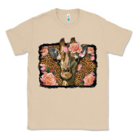 Mushroom Western Floral Giraffe Classic Tee - LillyAllenDesigns