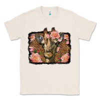 Natural Western Floral Giraffe Classic Tee - LillyAllenDesigns