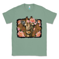 Sage Western Floral Giraffe Classic Tee - LillyAllenDesigns