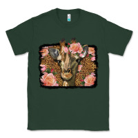 Sports Green Western Floral Giraffe Classic Tee - LillyAllenDesigns