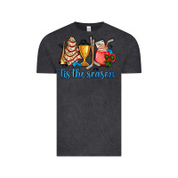 Vintage Black tis the season hockey and Christmas Vintage Tee - AdoDesignShop