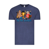 Vintage Denim tis the season hockey and Christmas Vintage Tee - AdoDesignShop