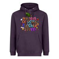 Plum 100 days of doing teacher stuff Heavyweight Hoodie - Artiststas