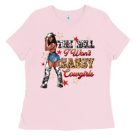 Bubblegum Pink the heel i wont sassy cowgirls Ladies Tee - texasbilliewilder