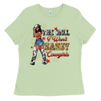 Matcha the heel i wont sassy cowgirls Ladies Tee - texasbilliewilder