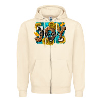 Sandshell choose joy Zipper Hoodie - NancyCooperArtShop