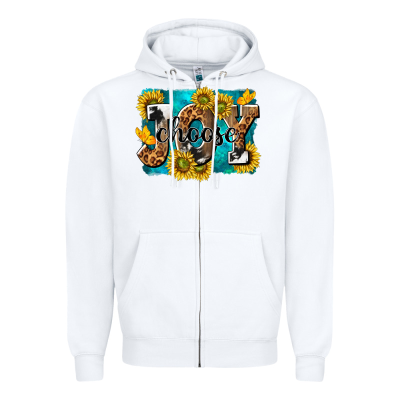 Choose Joy Zipper Hoodie by NancyCooperArtShop | Teevron