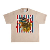 French Oak mullet eagle seamless pattern Urban Heavy Tee - BundleAndBundleShop