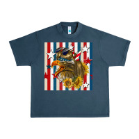 Midnight Navy mullet eagle seamless pattern Urban Heavy Tee - BundleAndBundleShop