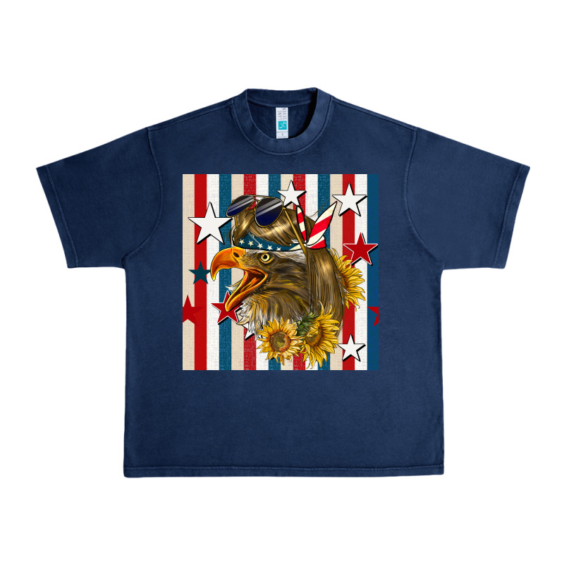 Mullet Eagle Seamless Pattern Urban Heavy Tee by BundleAndBundleShop | Teevron
