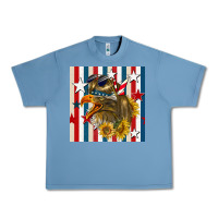 Pebble Blue mullet eagle seamless pattern Urban Heavy Tee - BundleAndBundleShop