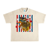 Sandshell mullet eagle seamless pattern Urban Heavy Tee - BundleAndBundleShop
