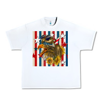 White mullet eagle seamless pattern Urban Heavy Tee - BundleAndBundleShop