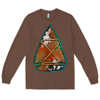 Chestnut cowhide rusty arrowhead Long Sleeve Tee - Jasminsmagicworld