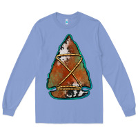 Colony Blue cowhide rusty arrowhead Long Sleeve Tee - Jasminsmagicworld