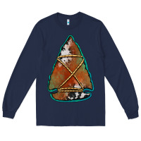 Navy cowhide rusty arrowhead Long Sleeve Tee - Jasminsmagicworld