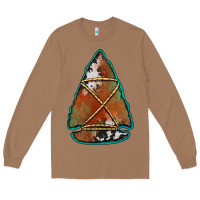 Toasted Coconut cowhide rusty arrowhead Long Sleeve Tee - Jasminsmagicworld