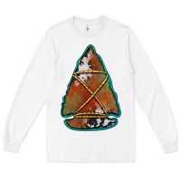 White cowhide rusty arrowhead Long Sleeve Tee - Jasminsmagicworld