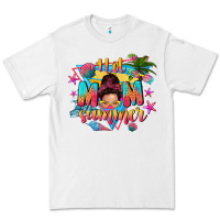 White hot mom summer with messy bun Premium Tee - texasbilliewilder