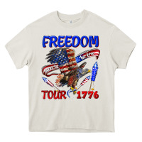 Cream freedom born to be free tour 1776 Heavy Core Tee - texasbilliewilder