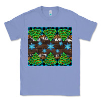 Colony Blue Christmas tree with snow Classic Tee - AdoDesignShop