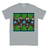 Heather Grey Christmas tree with snow Classic Tee - AdoDesignShop